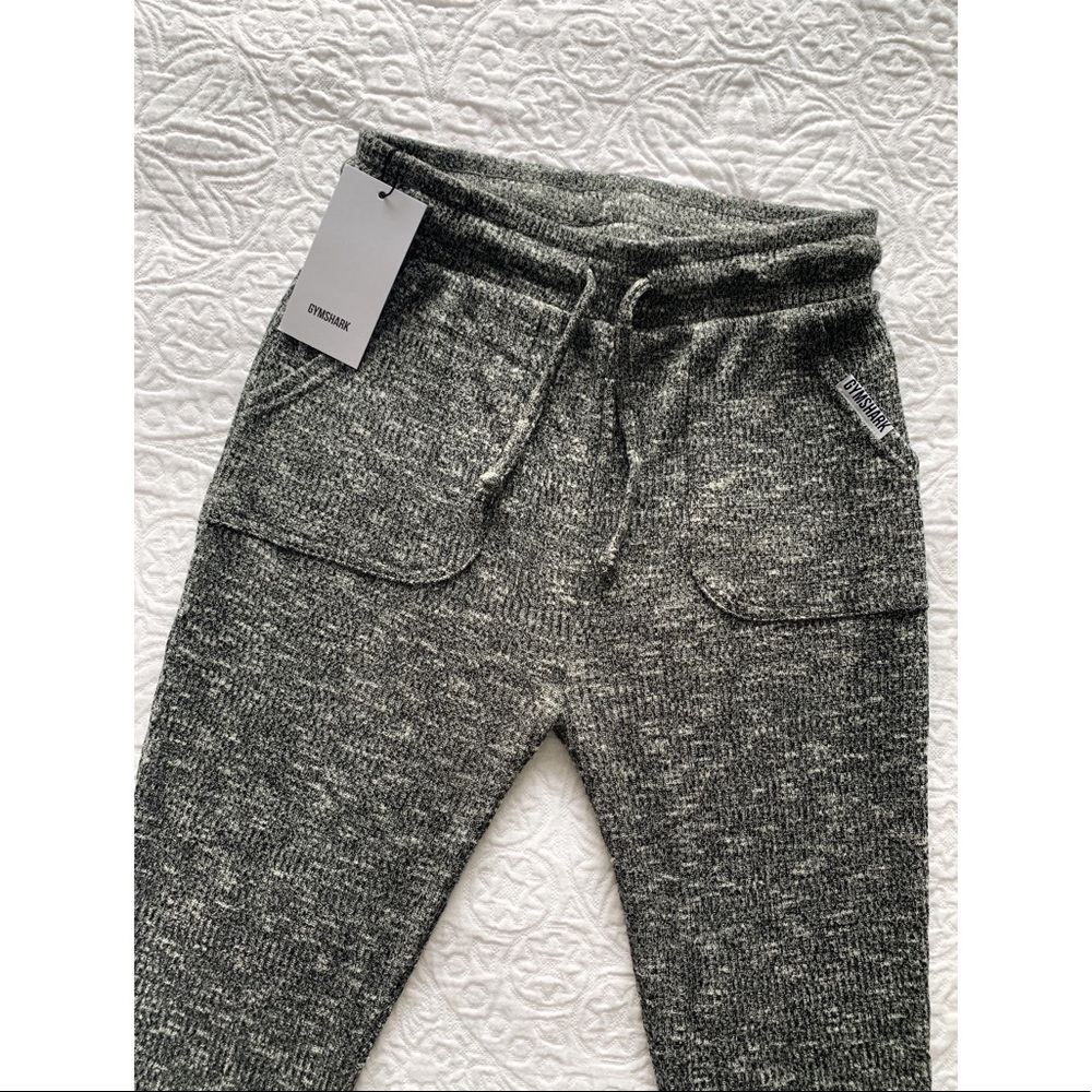 Gymshark Slounge Leggings | Black Marl | Small